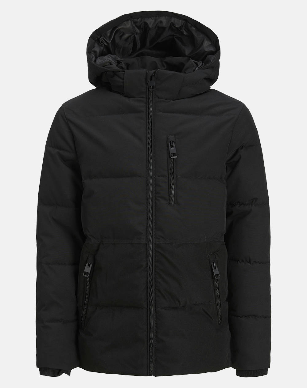 JACK&JONES JACK&JONES JJEOWEN PUFFER SN JNR 12278853-BlackSOLID Black
