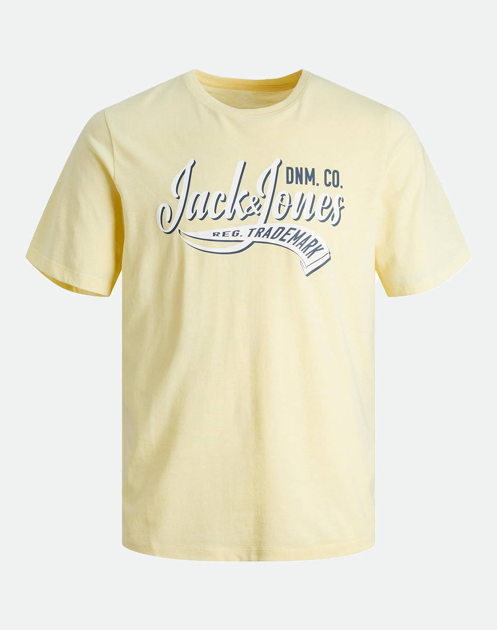 JACK&JONES JJELOGO TEE NECK 2 COL 23/24 NOOS JNR 12237367-French VanillaMELANGE Yellow