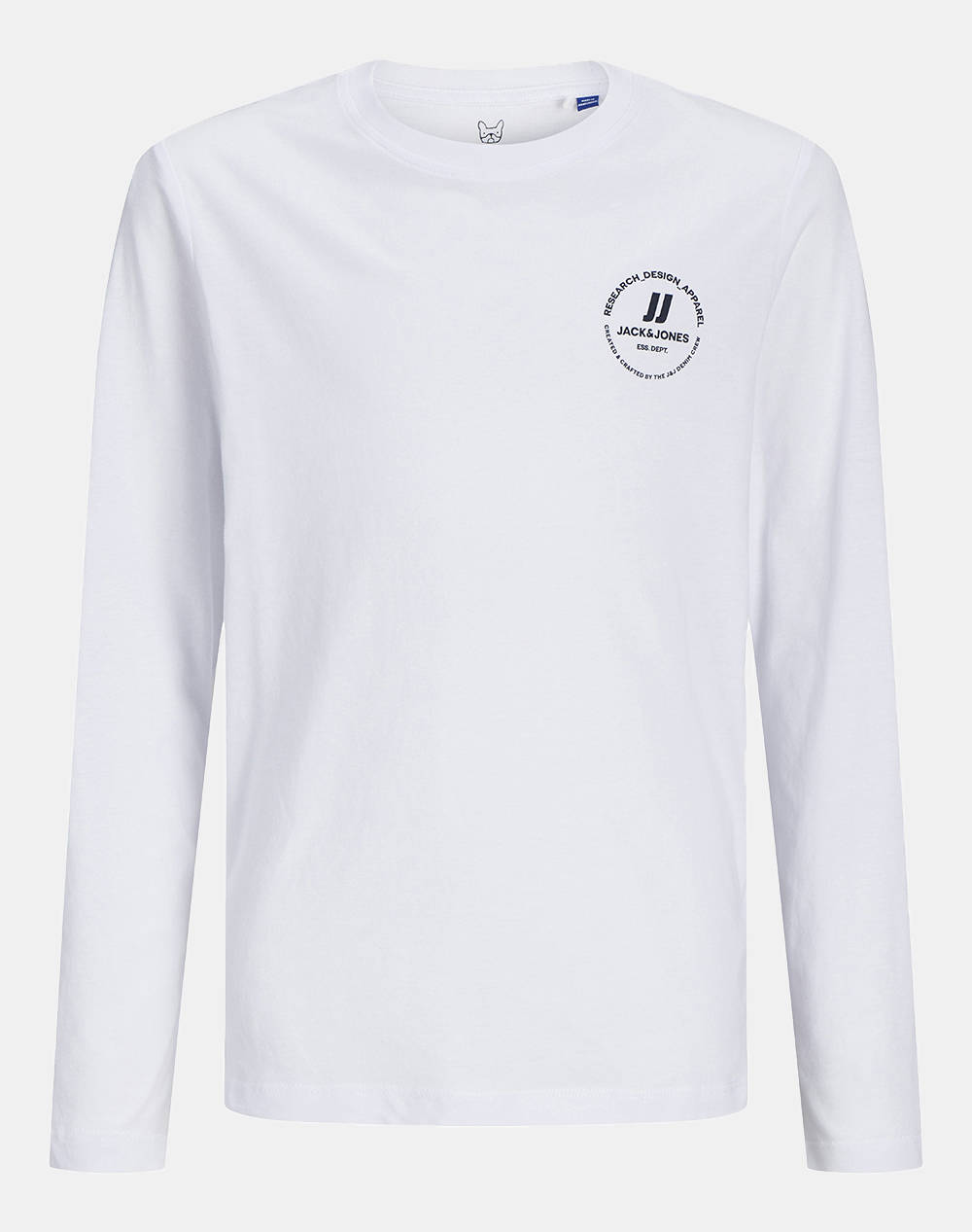 JACK&JONES JACK&JONES JJESWIFT TEE LS NOOS JNR 12258973-WHITE White