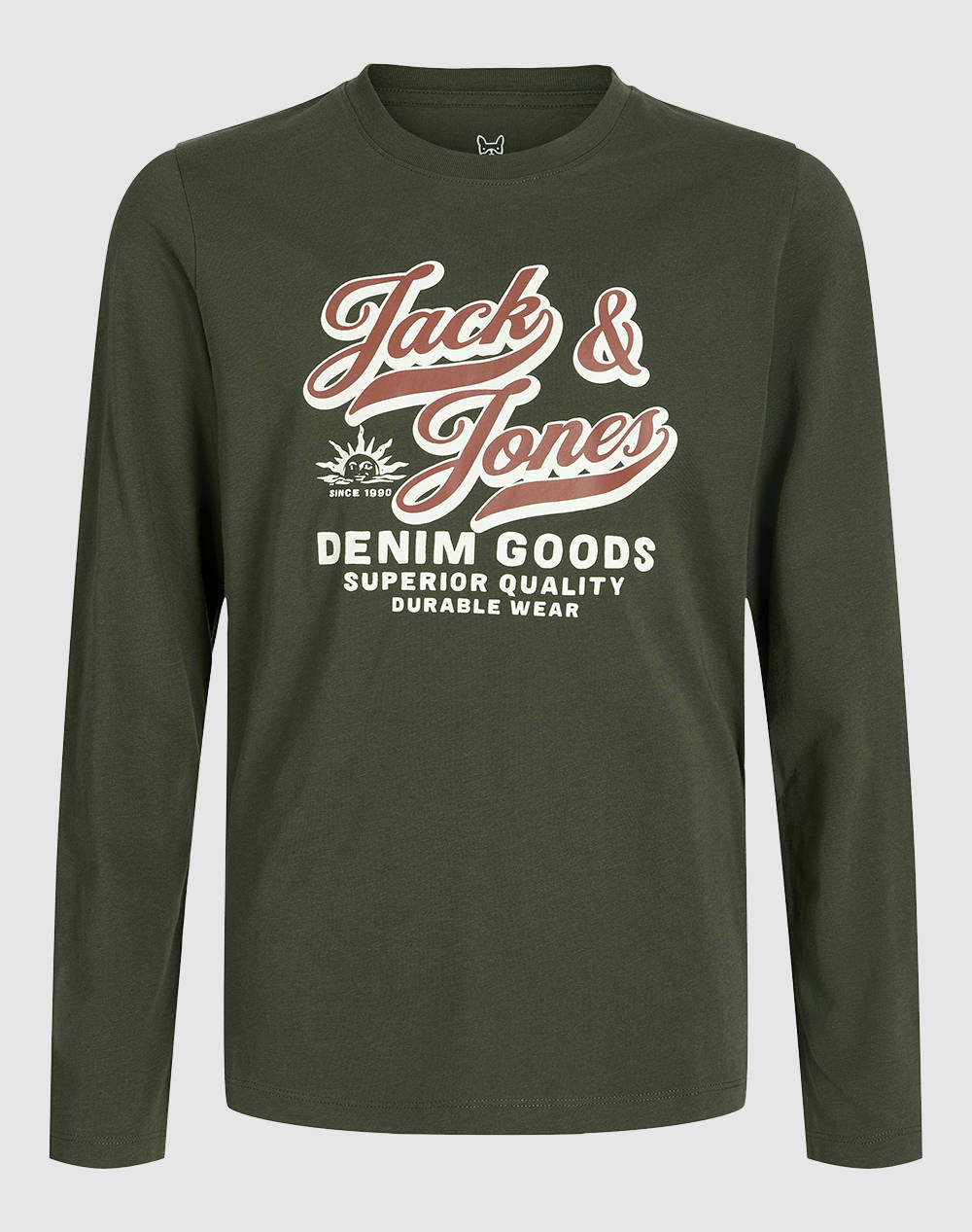 JACK&JONES JJELOGO TEE LS O-NEC 2 COL AW25 NOOS JNR 12280078-Duffel Bag DarkGreen