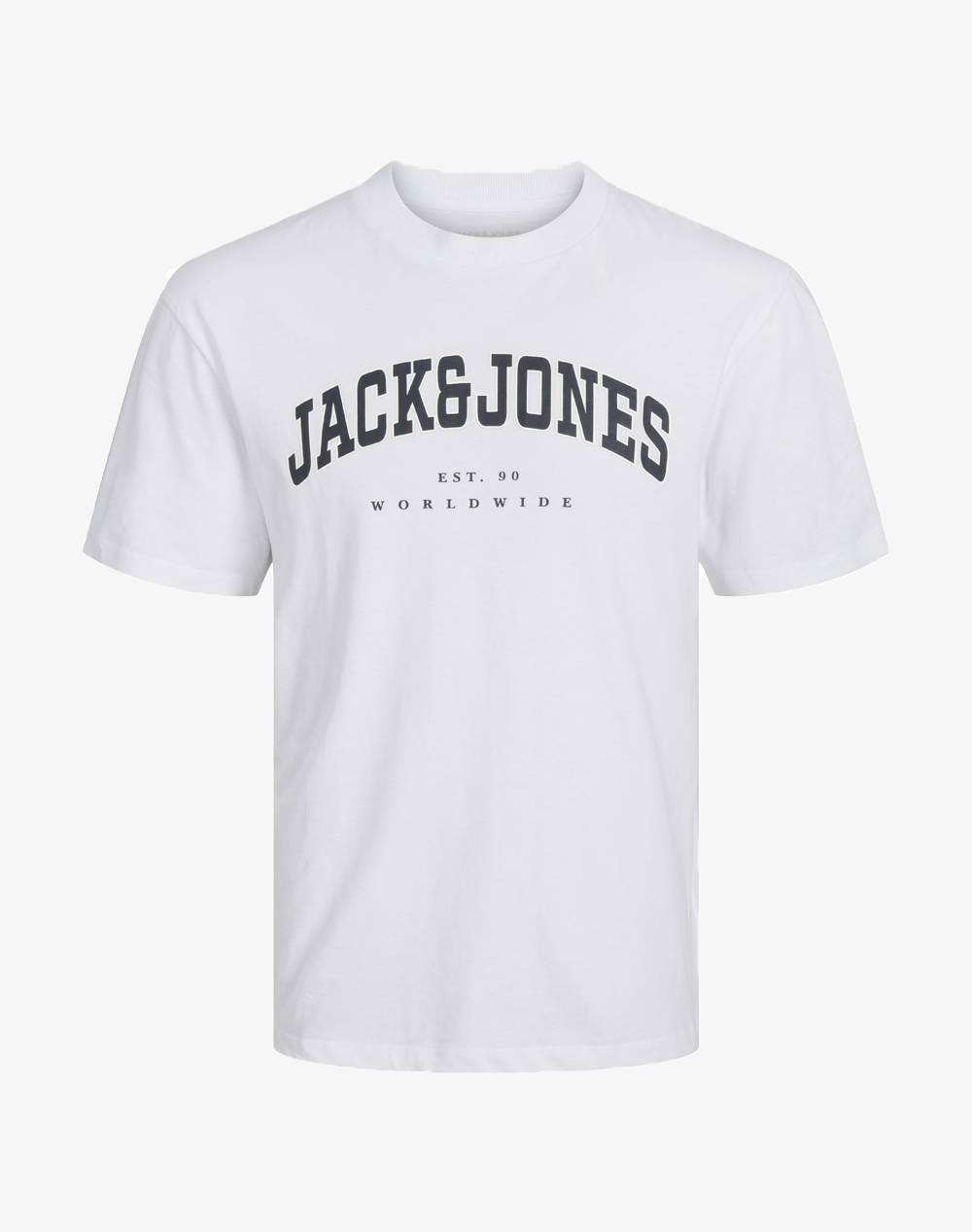 JACK&JONES JJECALEB VARSITY TEE SS O-NECK NOOS JNR 12258924-WhiteLOOSE White