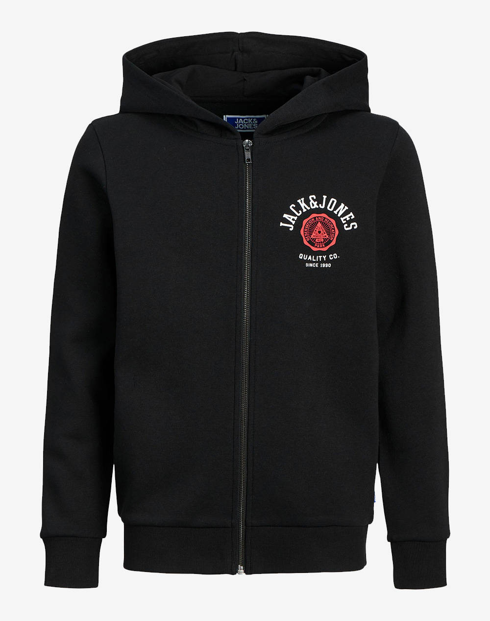 JACK&JONES ΦΟΥΤΕΡ ΖΑΚΕΤΑ 12218049-BlackSMALL CHEST PRINT Black