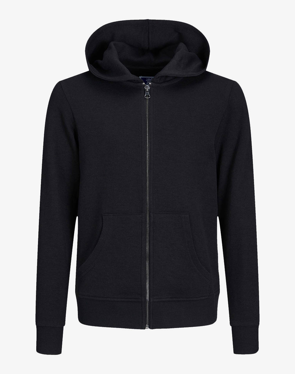 JACK&JONES JACK&JONES JJEBASIC SWEAT ZIP HOOD NOOS JNR 12182519-BLACK Black