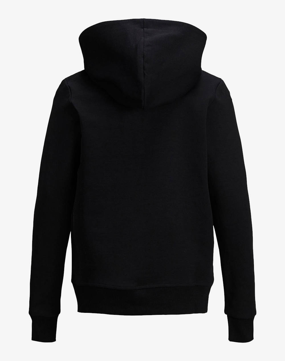 JACK&JONES JJEBASIC SWEAT ZIP HOOD NOOS JNR 12182519-BLACK Black φωτογραφία