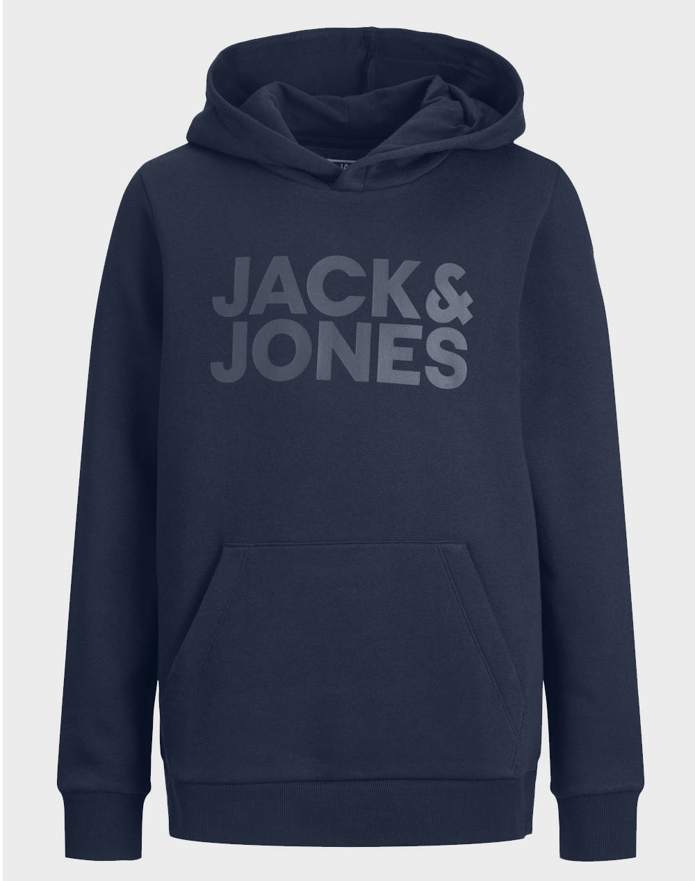 JACK&JONES SWEAT HOOD NOOS 12152841-Navy BlazerJRLARGEPRINTW.NavyBlazer DarkBlue
