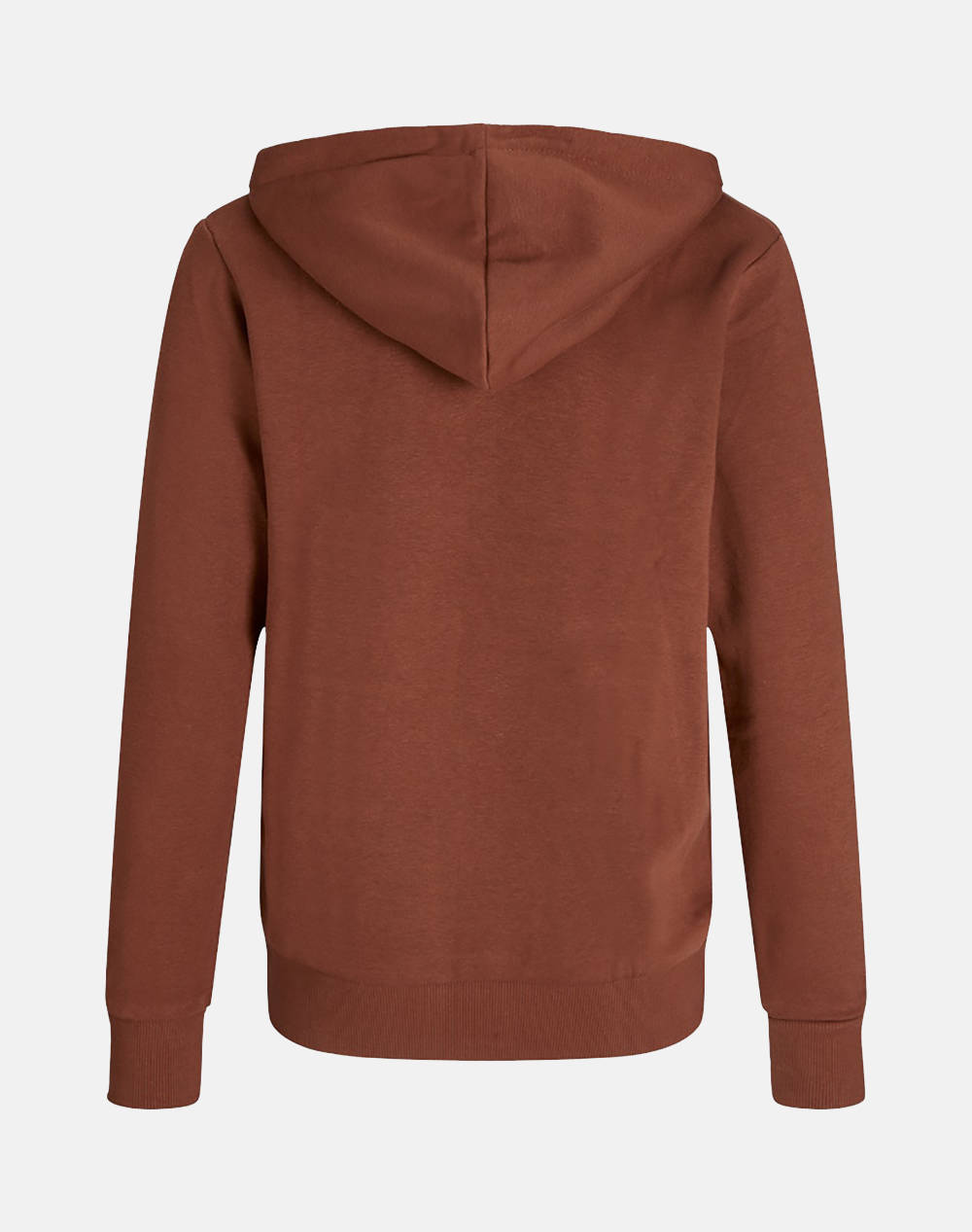 JACK&JONES JJECALEB VARSITY SWEAT HOOD NOOS JNR 12259564-Burnt Henna Brown φωτογραφία