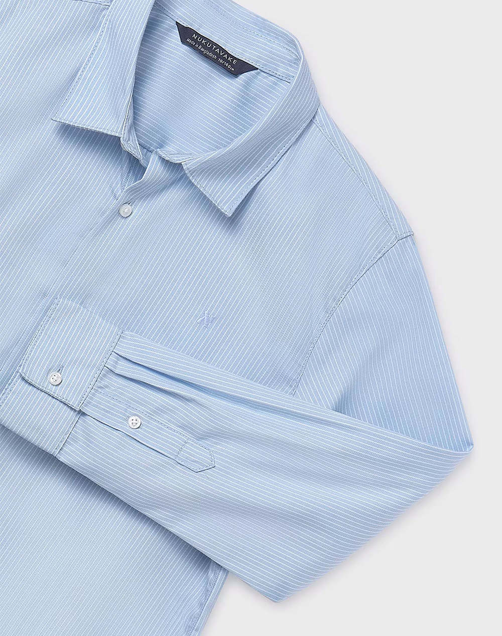 Mayoral Πουκαμισο Μακρυμανικο Basic 00874-012 Lightblue παιδικά Αγόρι ρούχα πουκάμισα Politikos Shop Πολιτικός