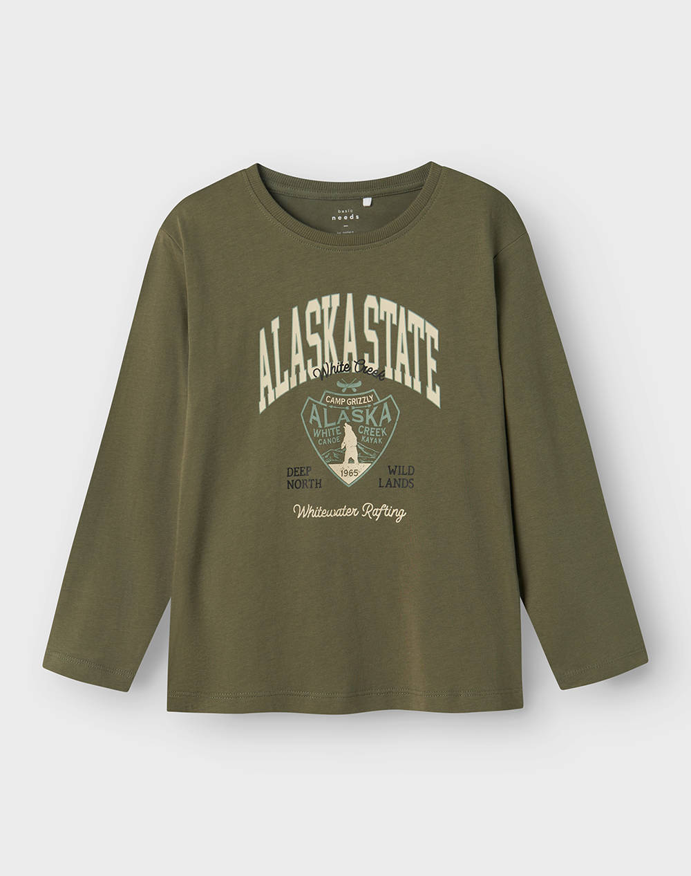NAME IT NKMVAGNO LS LOOSE TOP 13224968-Tea LeafAlaska State Olive