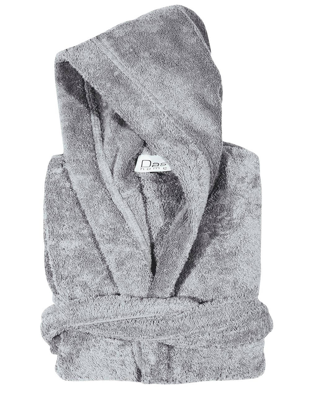 DAS 1467 BATHROBE ΝΟ.6 GRAY CASUAL