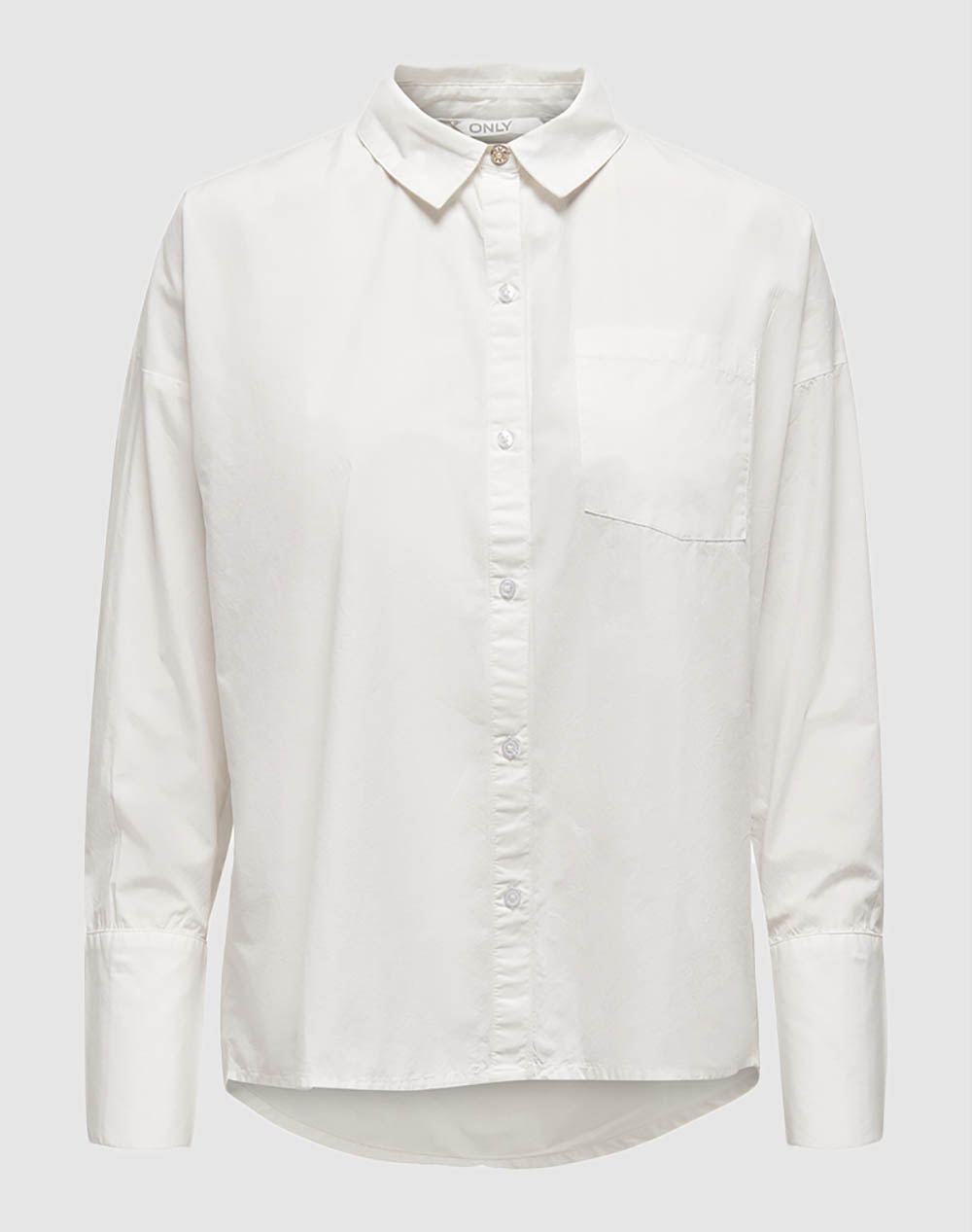 ONLY ONLSYBIL LIFE L/S LOOSE SHIRT WVN 15218220-Cloud Dancer Cream