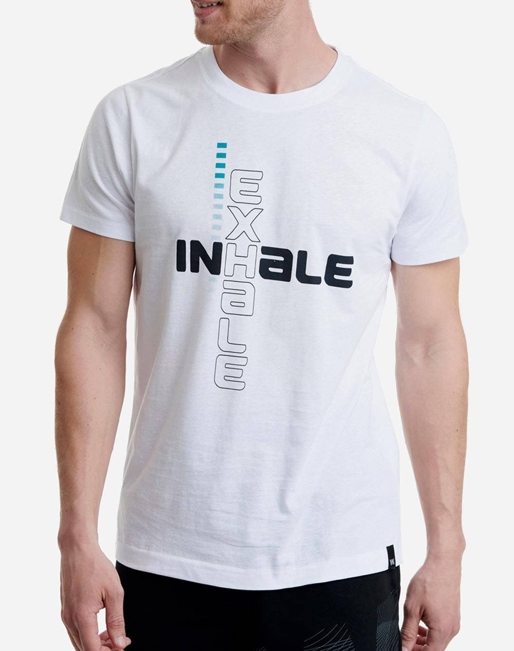 WALK ΑΝΔΡΙΚΟ ΒΑΜΒΑΚΕΡΟ T-SHIRT ΜΕ ΤΥΠΩΜΑ W5200-5-ΛΕΥΚΟ White