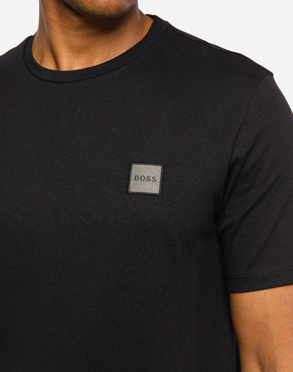 Boss Jersey Tales 1 50462767-001 Black ανδρικά ρούχα μπλούζες T-Shirt Politikos Shop Πολιτικός