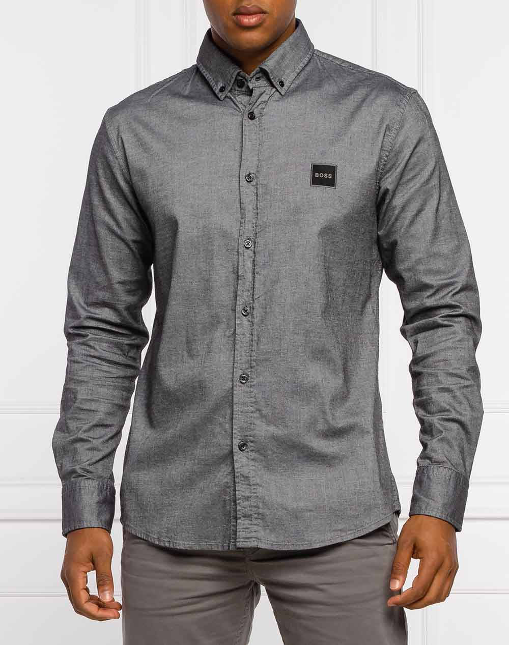 BOSS ΠΟΥΚΑΜΙΣΟ Mabsoot_1 50462815-001 DarkGray