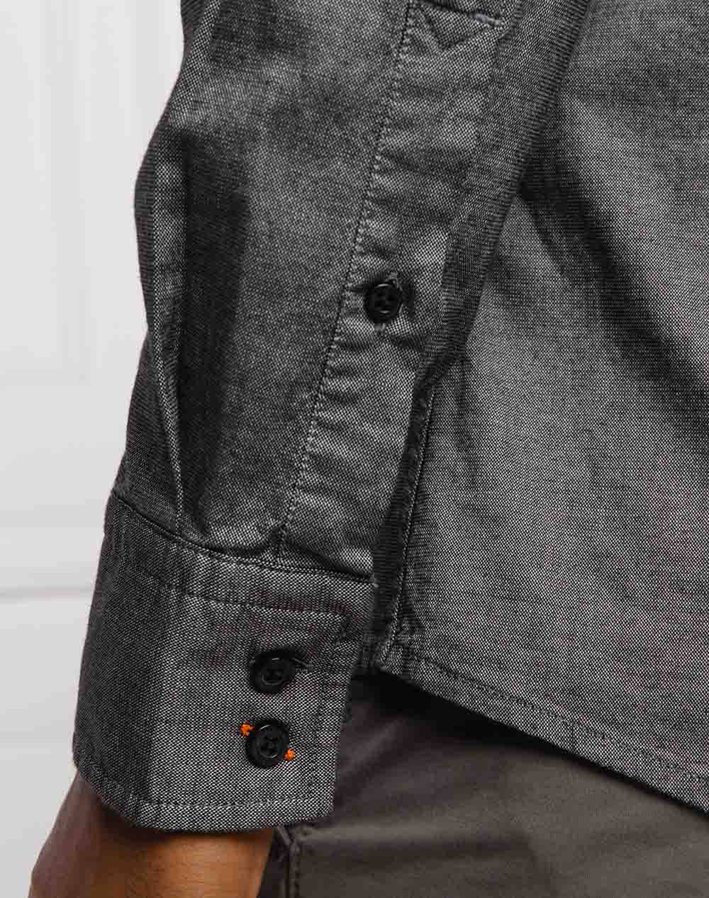 Boss Πουκαμισο Mabsoot 1 50462815-001 Darkgray ανδρικά ρούχα πουκάμισα Politikos Shop Πολιτικός