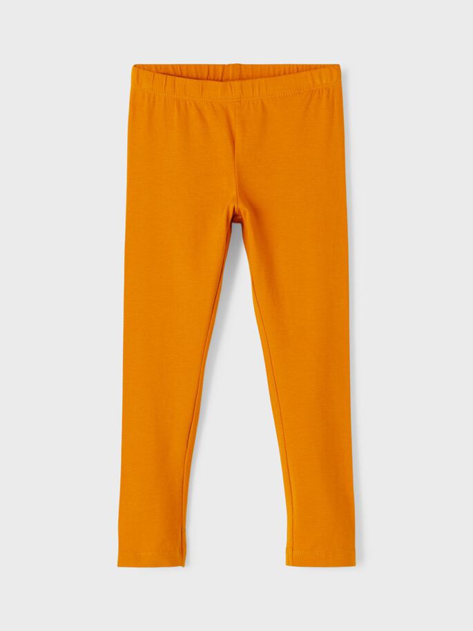NAME IT NMFVIVIAN SOLID LEGGING LLL 13192165-Thai Curry Orange