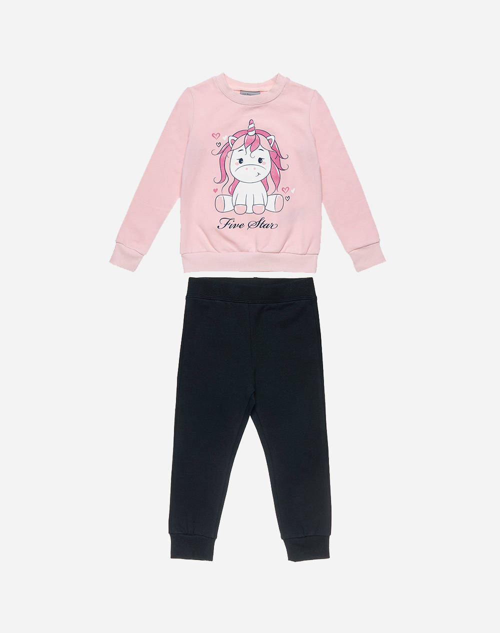 Alouette Σετ Φόρμας Five Star Για Κορίτσι Ροζ 95& Βαμβάκι Ελαστάνη.Ηλικία 9 Μηνών - 5 Ετών. - Alouette Σετ Five Star