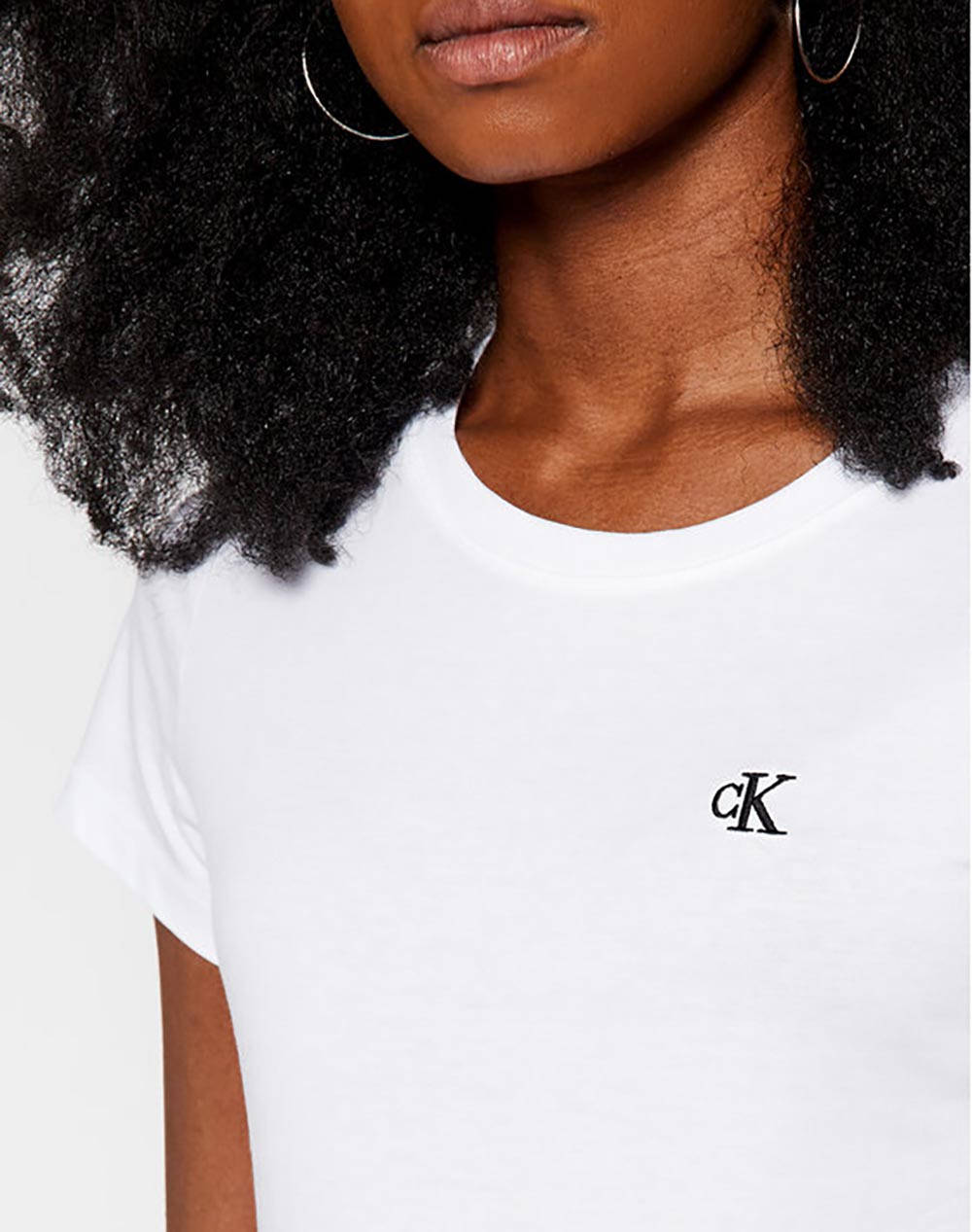 CALVIN KLEIN CK EMBROIDERY SLIM TEE 