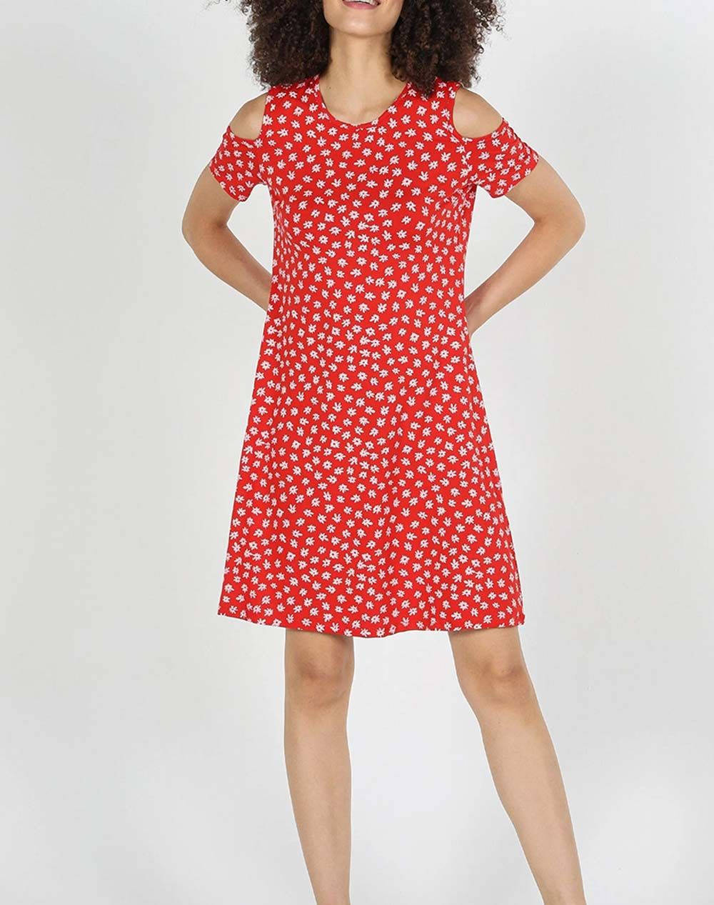 COLINS DRESS CL1059111-CRL Coral