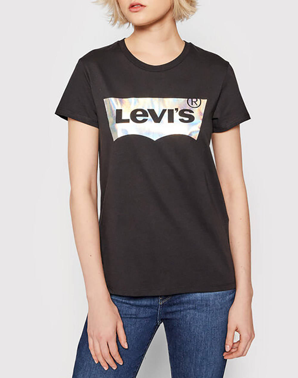 Levi's Fall Winter 19/20 housemark graphic rainbow t-shirt in white -  22489-0207