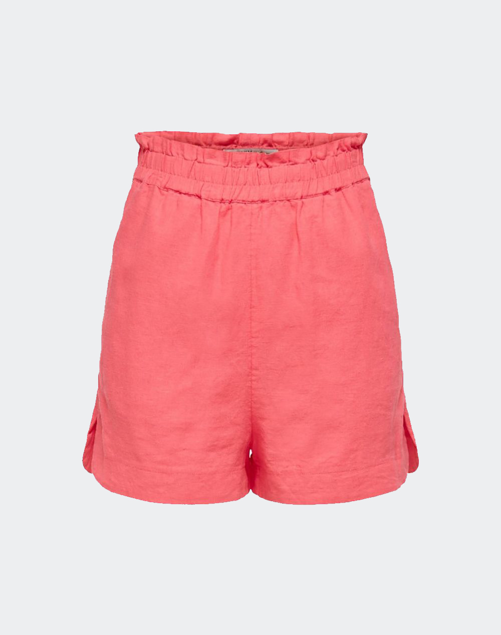 ONLY ONLCARO HW PB LINEN BLEND SHORTS PNT 15255123-Calypso Coral Coral