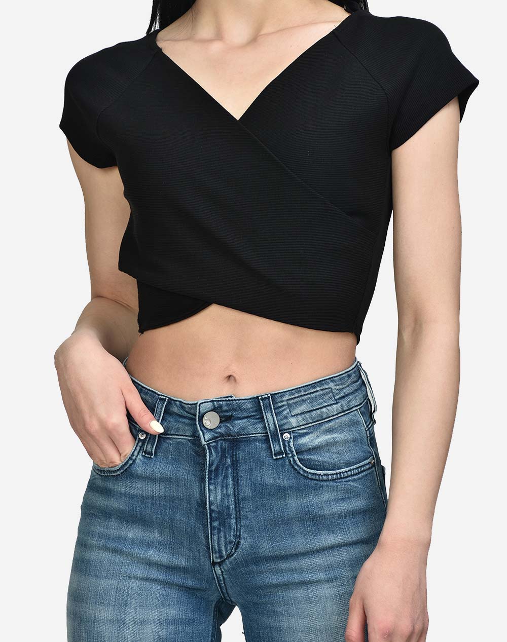 ONLY ONLOLLIE S/S SHORT TOP JRS 15230889-BLACK Black 3410AONLY3460104_2813