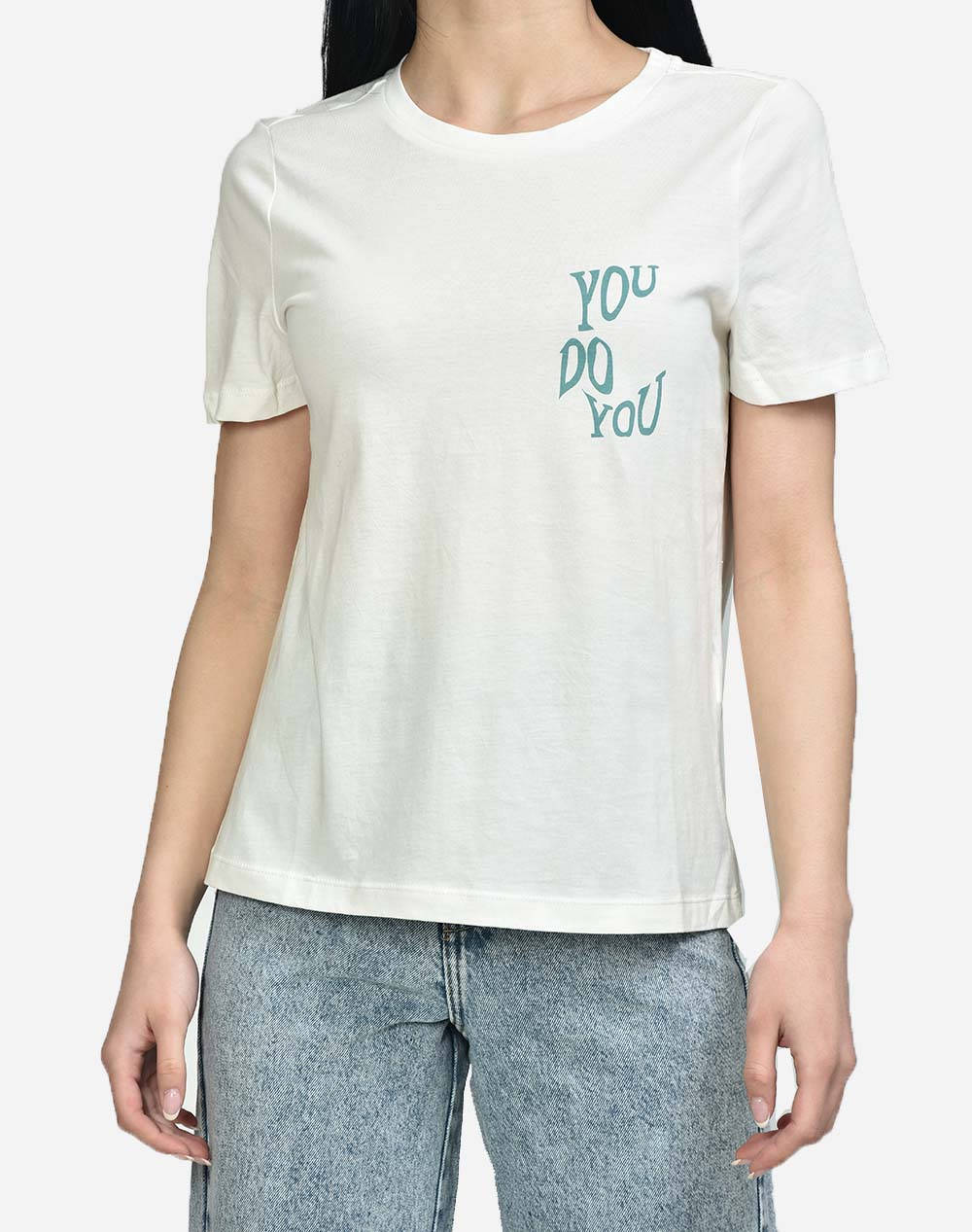 VERO MODA VMHOPEOLLY SS TOP BOX JRS GA 10261044-Snow White/youdoyou White