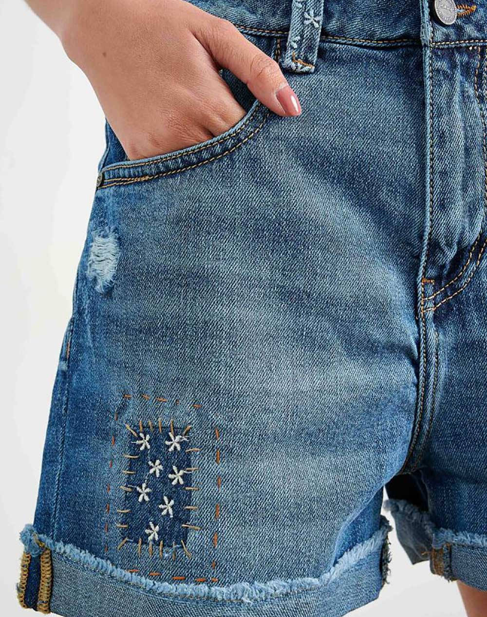 Attrattivo Σορτς 9914364-Mple Denimblue Γυναικεία ρούχα Βερμουδες Politikos Shop Πολιτικός