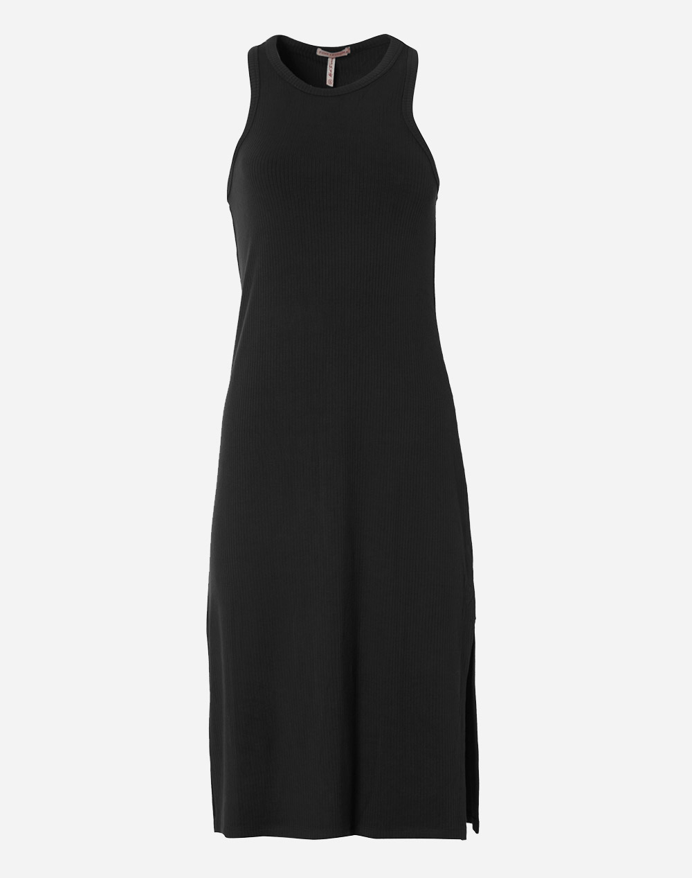 FUNKY BUDDHA Maxi φόρεμα με σκίσιμο στο πλάι FBL005-101-13-BLACK Black 3410PFUNK4200028_2813