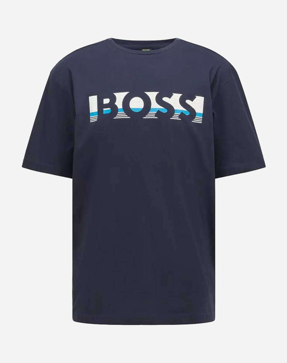 Boss Jersey Tee 1 50466295-405 Darkblue ανδρικά ρούχα μπλούζες T-Shirt Politikos Shop Πολιτικός