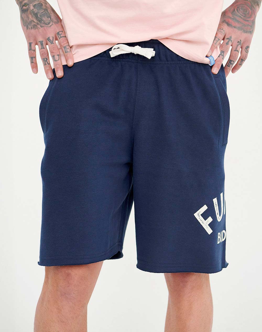 Logo printed jogger shorts