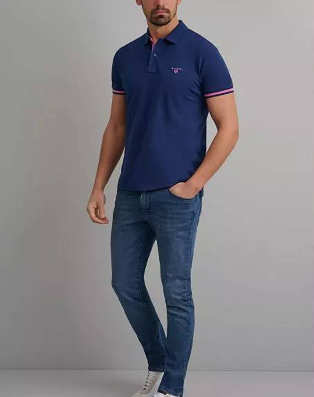 Navy Green Μπλουζακι Πike Πολο Young Line 24Ge 879 Yl-Dk Night Blue Navyblue ανδρικά ρούχα μπλούζες Polo Politikos Shop Πολιτικός