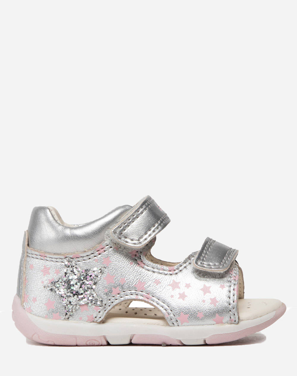 Geox Παπουτσοπέδιλο Για Κορίτσι Για Κορίτσι Ασημί Οικολογικό Δερμά Ύφασμα