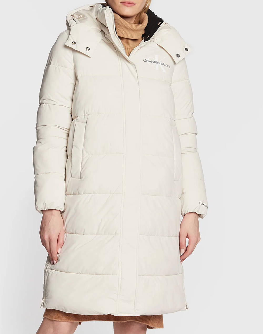 ck white puffer jacket