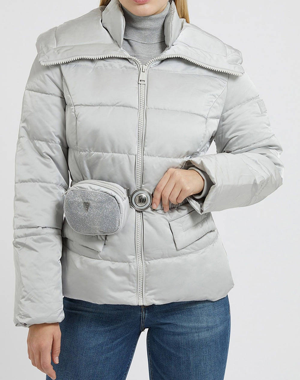 guess belted jacket