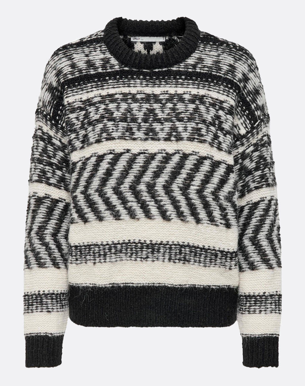 ONLY ΠΛΕΚΤΟ ONLMONOLISA LIFE L/S PULLOVER KNT 15268006-BLACK Black