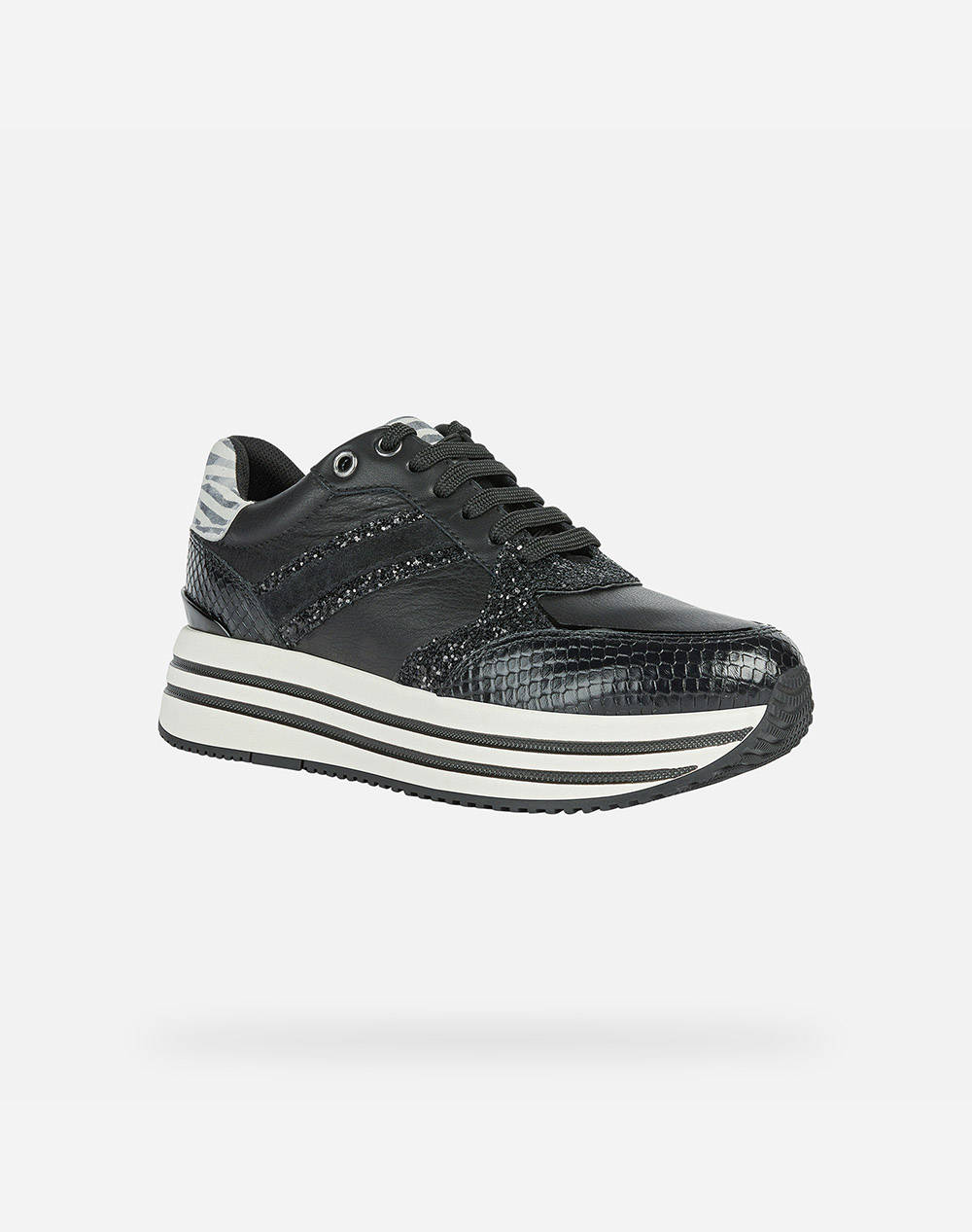 GEOX D KENCY B - NAPPA GBK PAT D16QHB08502C9999-C9999 JetBlack
