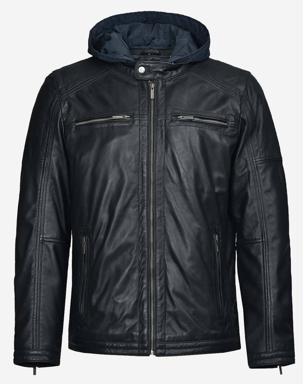 BUXTER BIKER JACKET - DarkBlue 