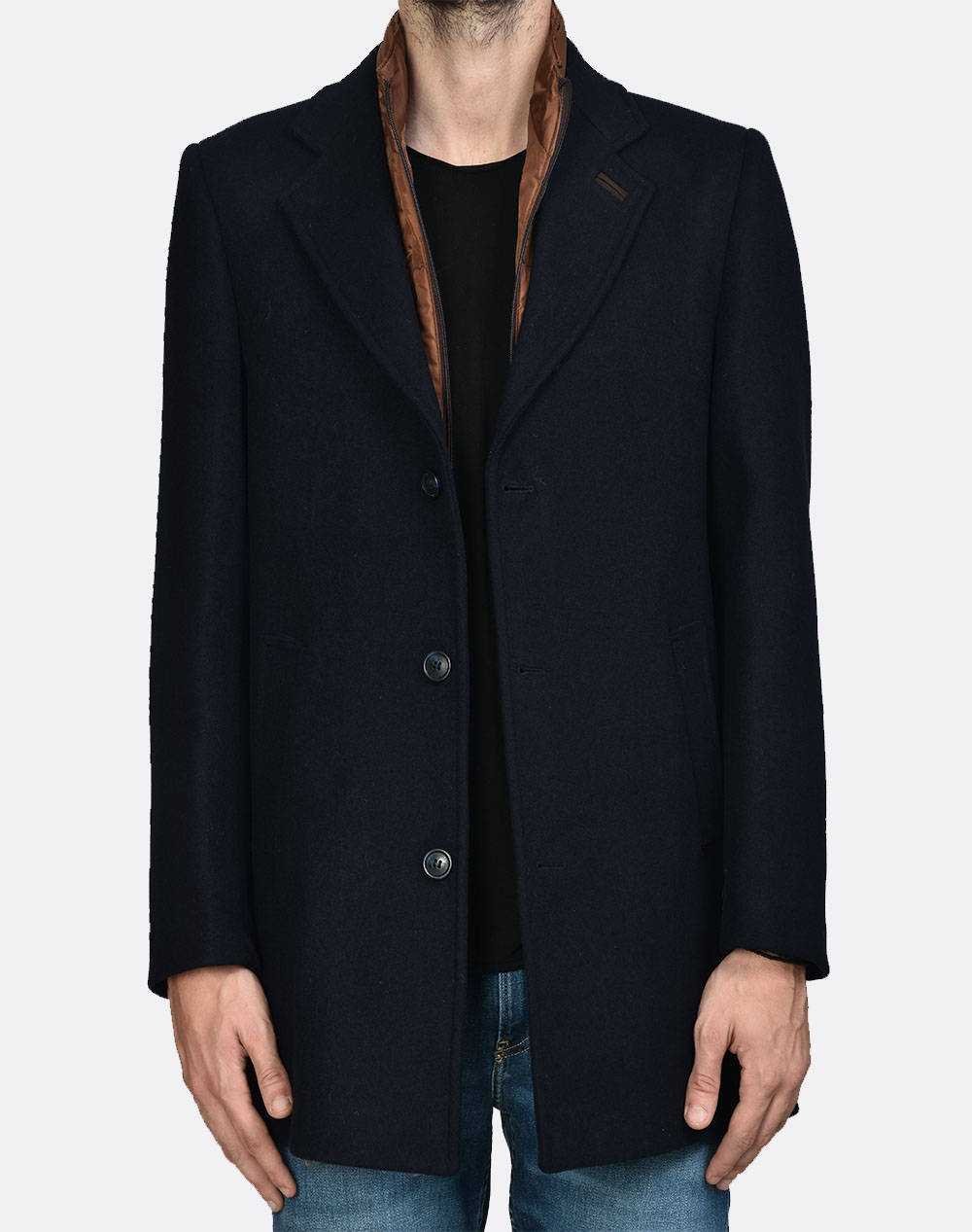 PAULO FRIEDMAN ΗΜΙΠΑΛΤΟ S-34/V.P.-NAVY BLUE DarkBlue