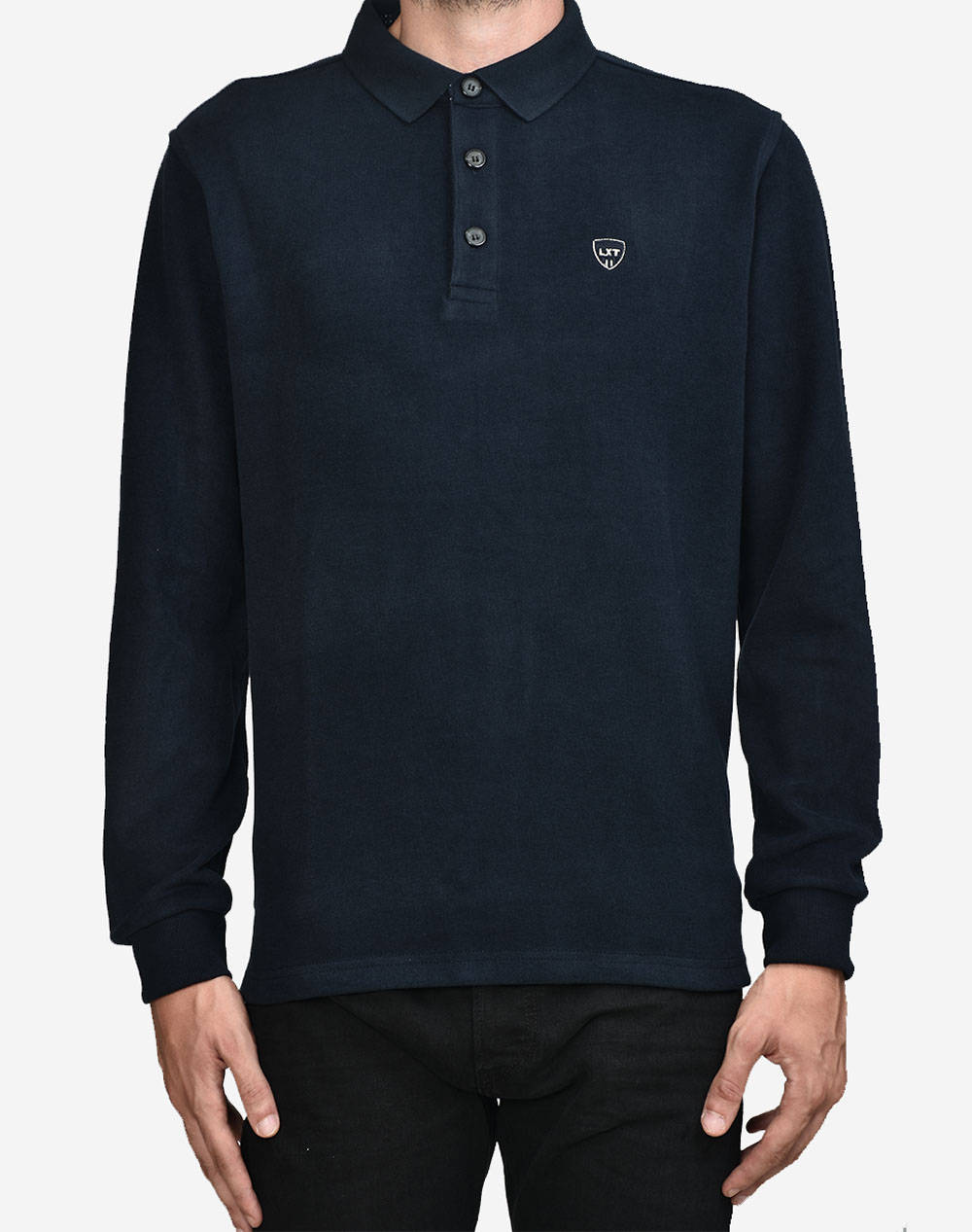 LEXTON LEXTON ΜΠΛΟΥΖΑ POLO 13.30.TOMMY SOLID-NAVY BLUE DarkBlue
