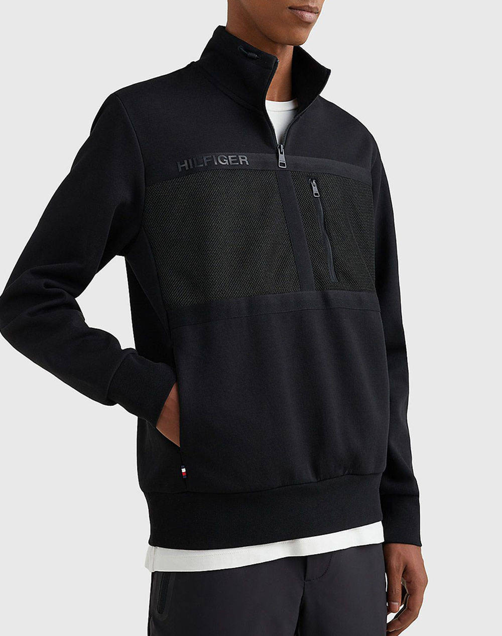 TOMMY HILFIGER TECH ESS MESH PANEL 1/4 