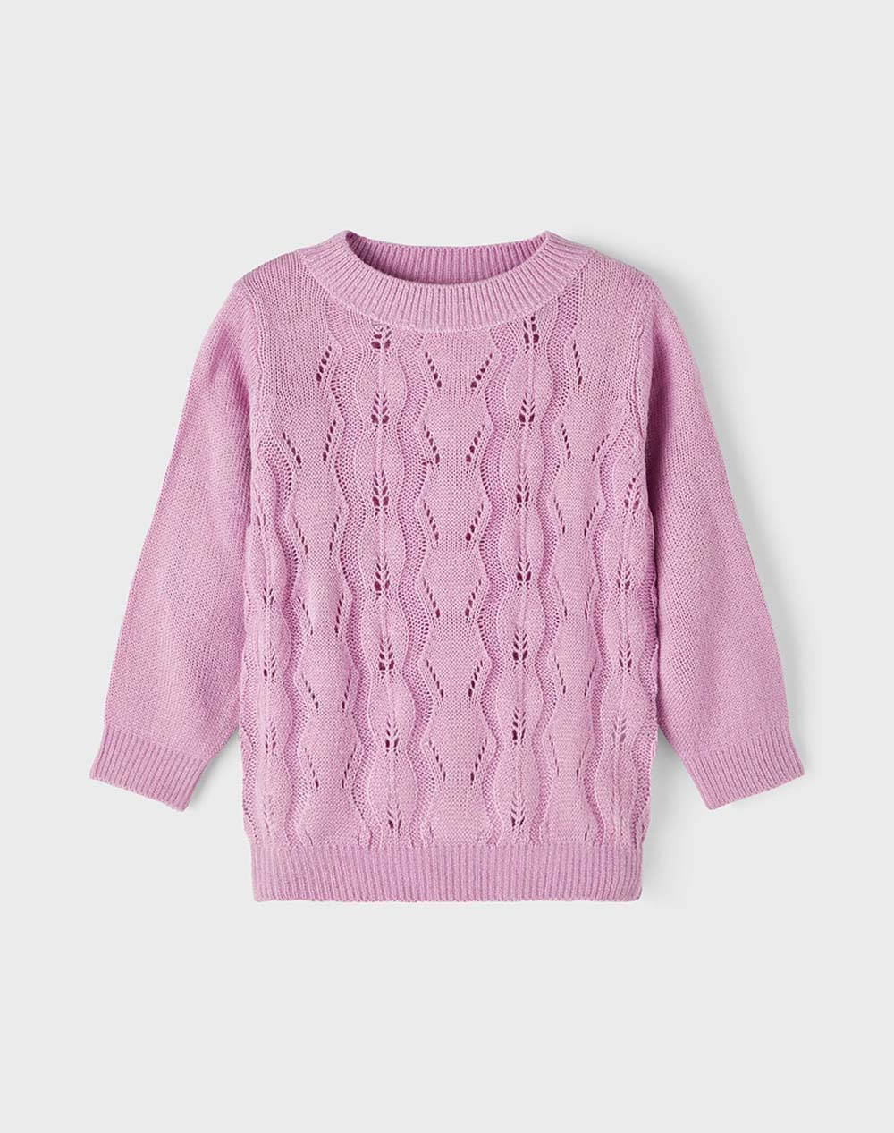 NAME IT NMFVIBBI LS KNIT N 13207881-Smoky Grape Pink