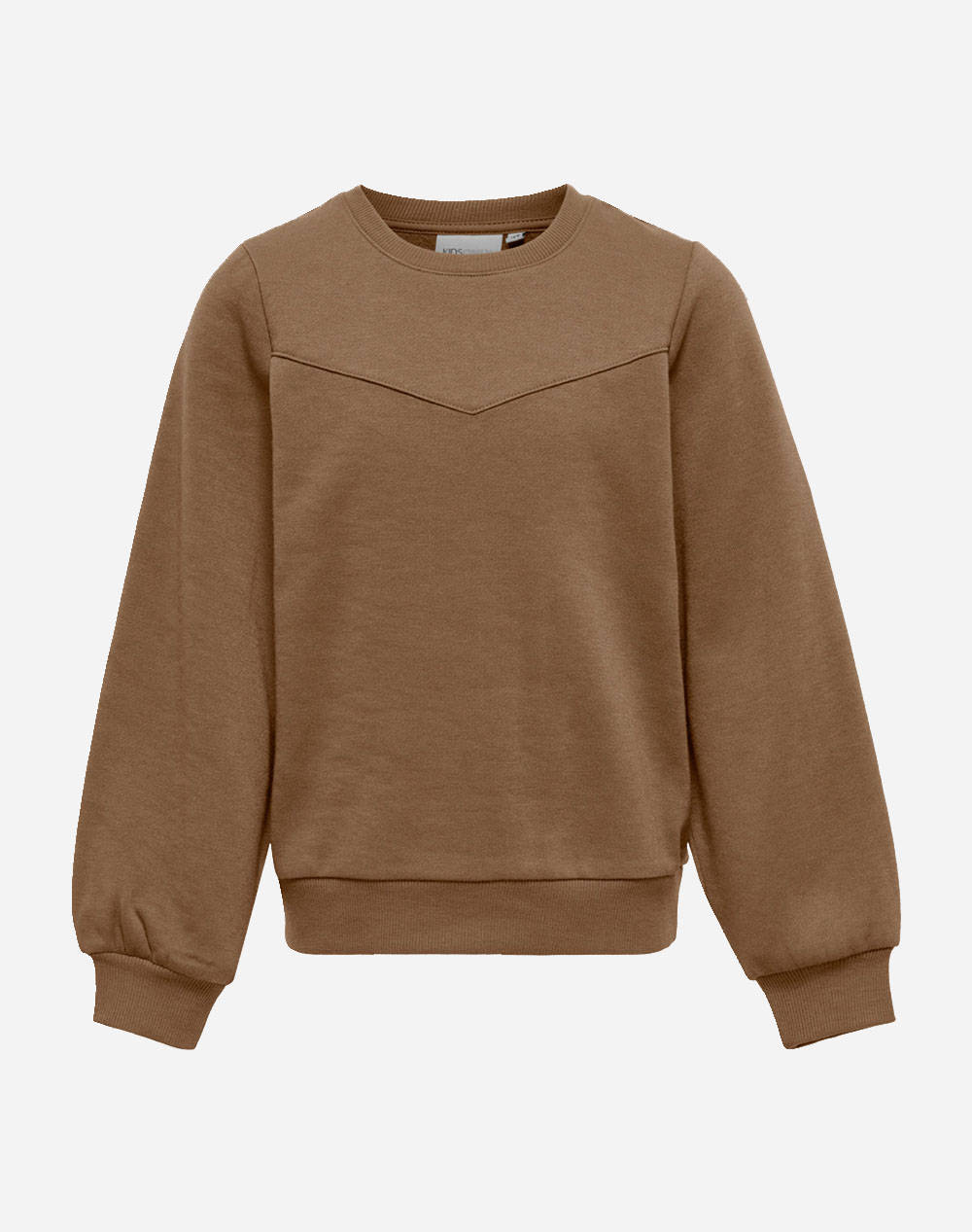 ONLY ΜΠΛΟΥΖΑ ΦΟΥΤΕΡ ΠΑΙΔΙΚΗ KOGMIAMI L/S PUFF O-NECK SWT 15269947-Toasted Coconut CookieBrown