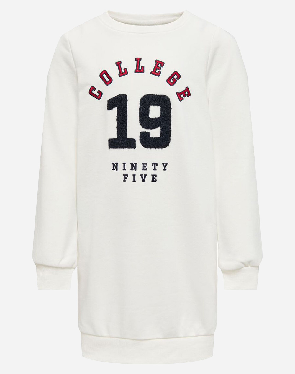 ONLY ΦΟΡΕΜΑ KOGROLLO L/S COLLEGE DRESS BOX SWT 15271445-Cloud Dancer White 3530AONLY4200015_50667