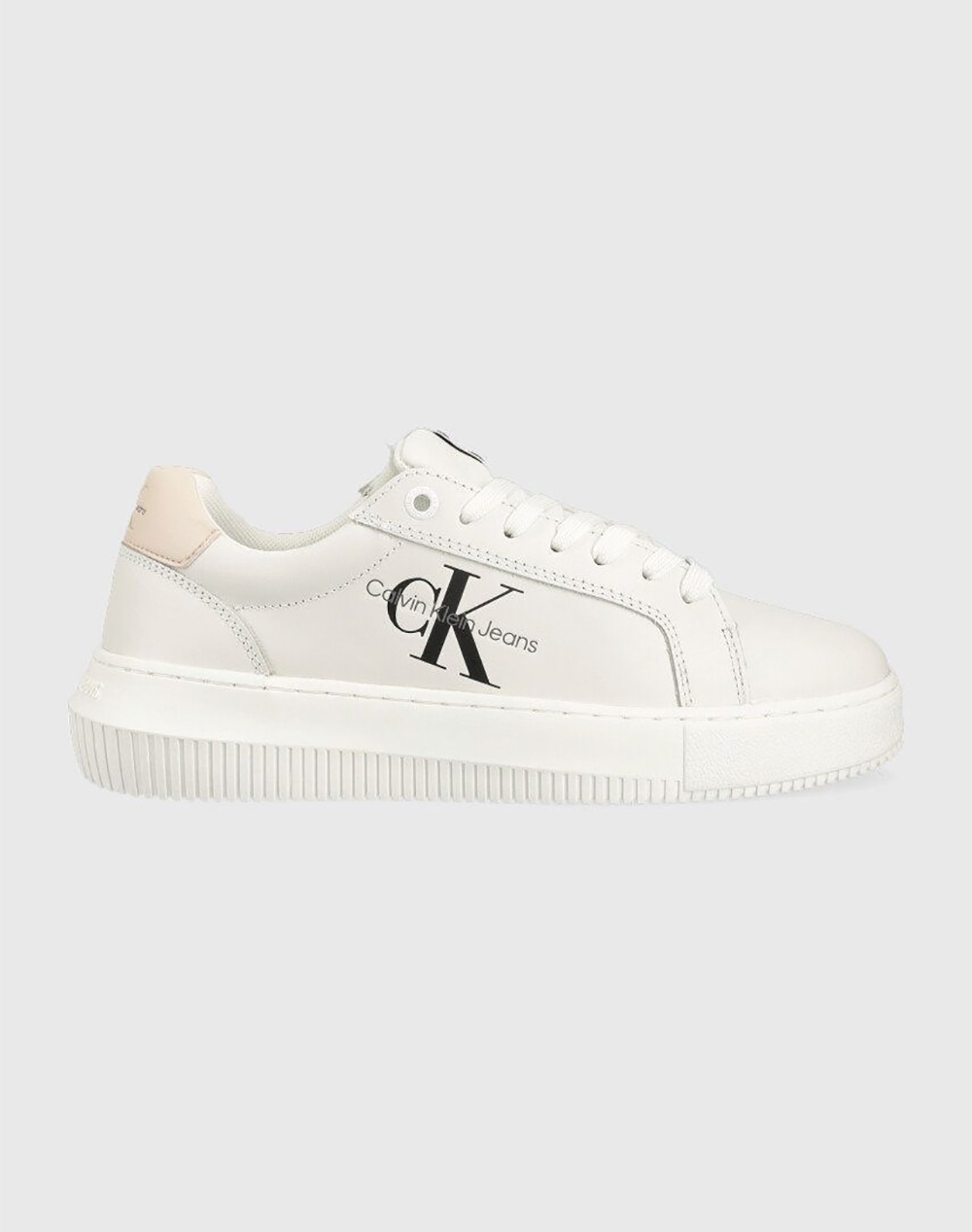 CALVIN KLEIN SHOES CHUNKY CUPSOLE LACEUP MON LTH WN - White |  
