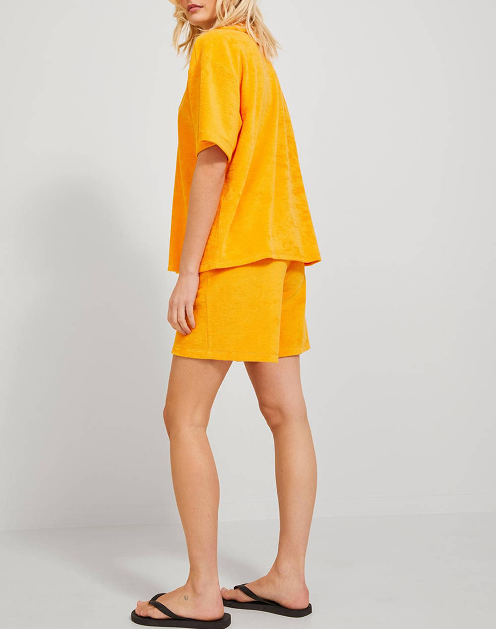 JJXX JXSILLA HW SWEAT SHORTS JRS 12234284-Marigold Orange φωτογραφία