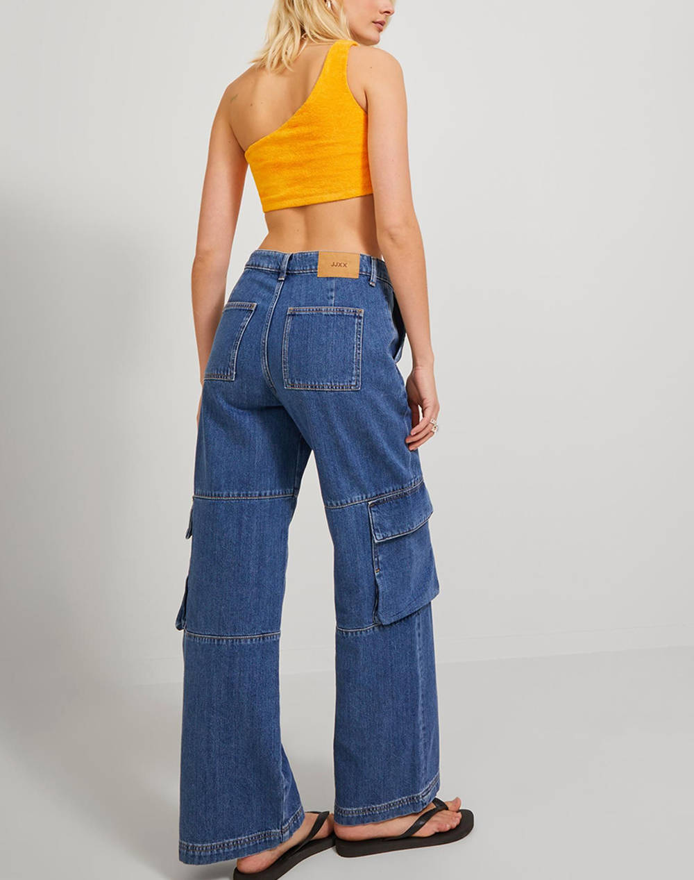 JJXX JXSILLA STRETCH OS TOP JRS 12234287-Marigold Orange φωτογραφία