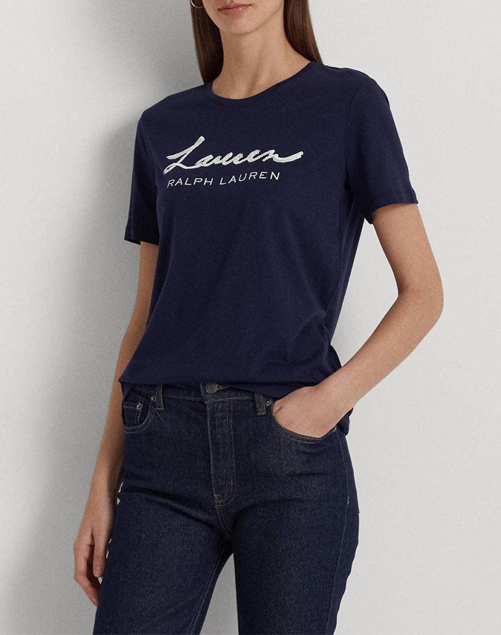 LAUREN RALPH LAUREN KATLIN-SHORT SLEEVE-T-SHIRT