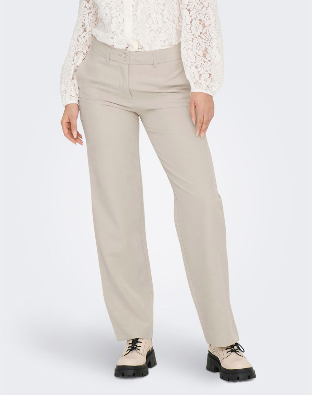 ONLY ONLLANA-BERRY MID STRAIGHT PANT TLR NOOS 15267759-Pumice Stone Gray 3610AONLY2010112_50415