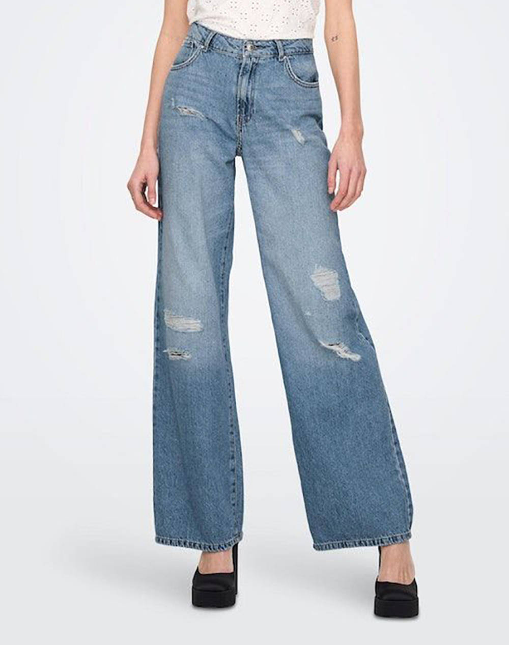 ONLY JEANS FEM WOV CO100 15281469-Medium Blue Denim DenimLightBlue