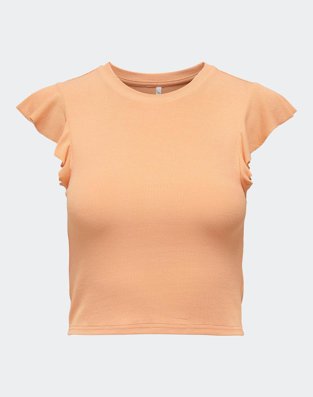 ONLY ONLBELIA S/L FRILL TOP BOX JRS 15289848-Orange Chiffon Orange